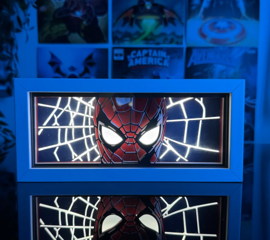 Spiderman fabric canvas lightbox for entertainment and retail promotion