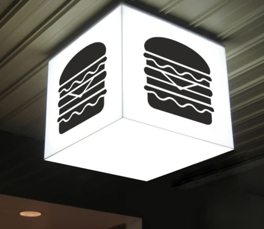 Acrylic edge-lit lightbox with premium diffusion and polished finish for retail displays