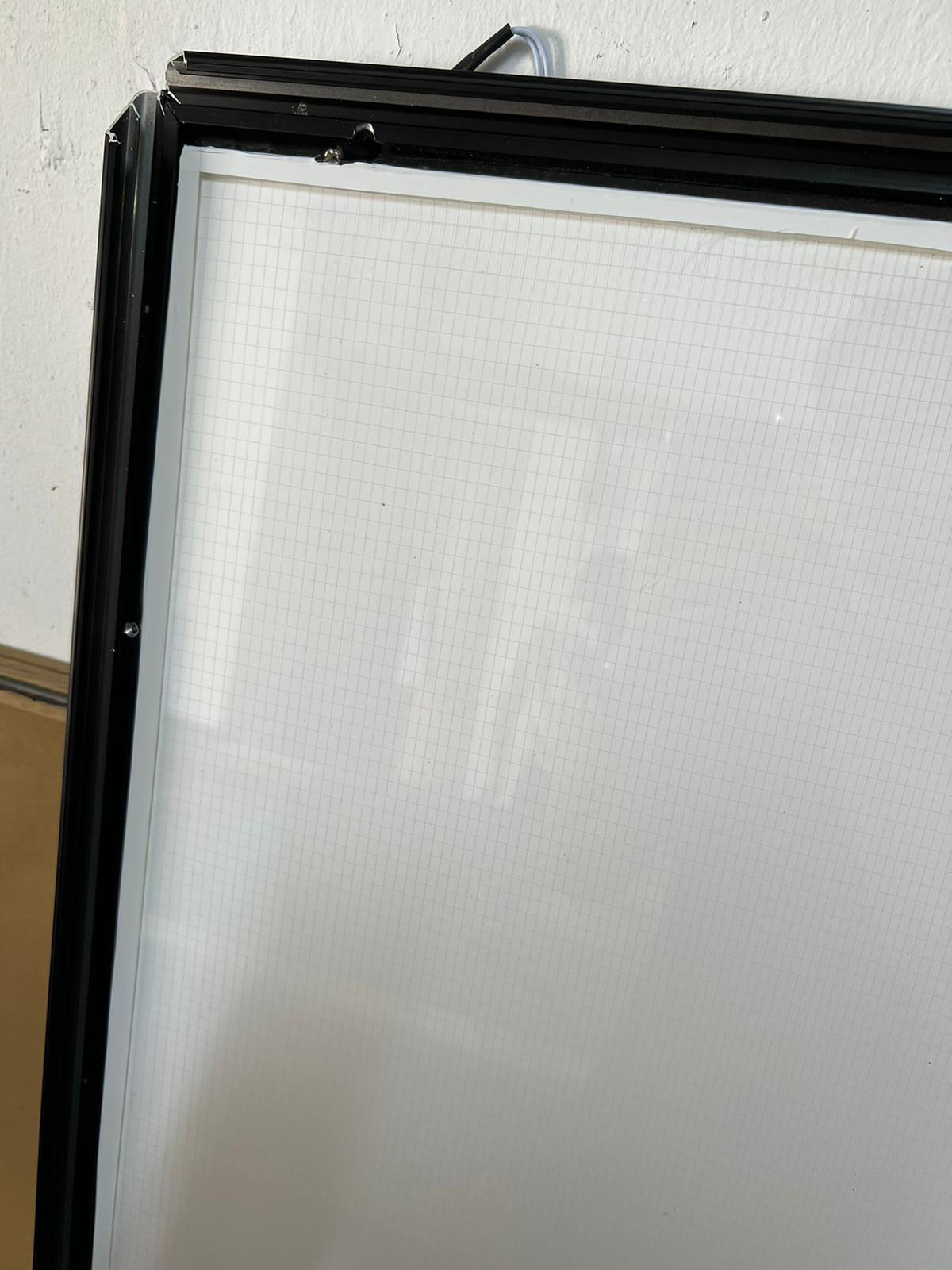 Lumisheet LED panels in snap frame system for easy graphic replacement