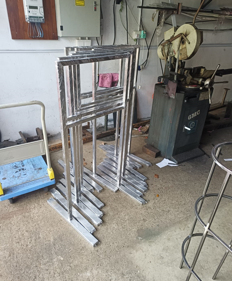 Custom stainless steel barriers and safety railings manufactured by Atlas Creative Singapore