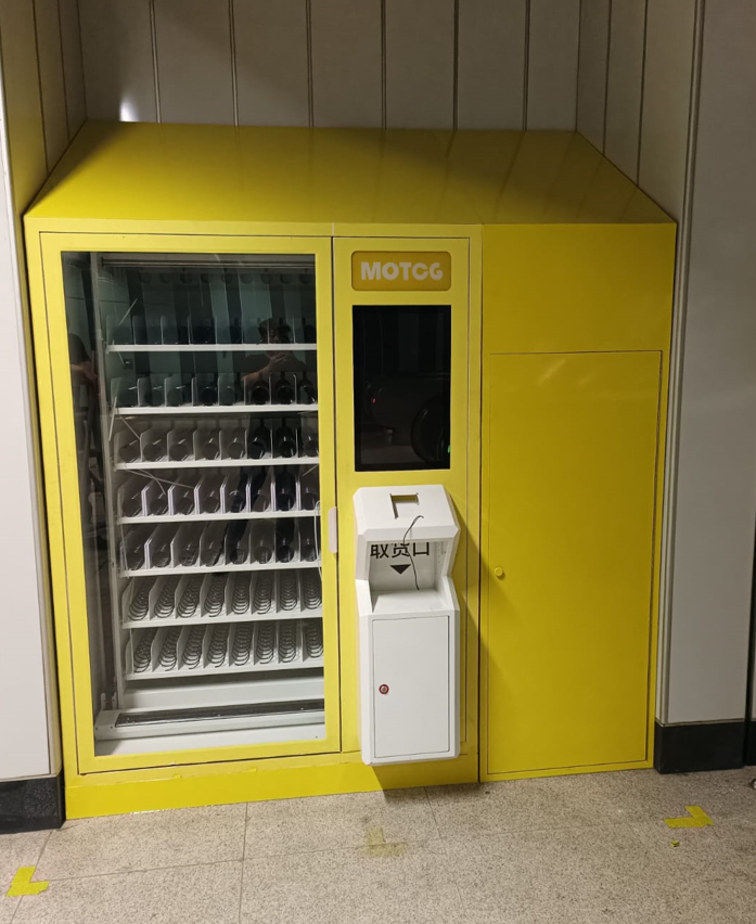 Custom metal vending machine housing with durable stainless steel construction